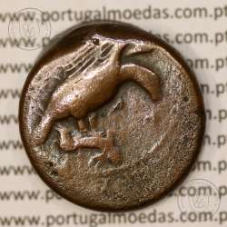 Moeda da Grécia antiga, Sicília, Akragas, Æ 27 Hemilitron, ano 420-406 a.C., (Calciati 11) Moeda da Grécia antiga, Sicília, Akragas, Æ 27 Hemilitron, ano 420-406 a.C., (Calciati 11)