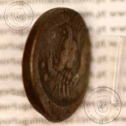 Moeda da Grécia antiga, Sicília, Akragas, Æ 27 Hemilitron, ano 420-406 a.C., (Calciati 11) Moeda da Grécia antiga, Sicília, Akragas, Æ 27 Hemilitron, ano 420-406 a.C., (Calciati 11)