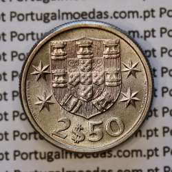 coin of 2-1/2 Escudos 1963, 2.50 Escudos 1963 Copper-Nickel Portuguese Republic, (UNC), World Coins Portugal KM 590