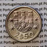 2$50 escudos 1963  cuproníquel, 2 escudos e 50 centavos 1963 da República Portuguesa, (Soberba), World Coins Portugal KM 590