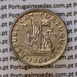 2$50 escudos 1964  cuproníquel, 2 escudos e 50 centavos 1964 da República Portuguesa, (Bela), World Coins Portugal KM 590
