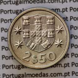 2$50 escudos 1964  cuproníquel, 2 escudos e 50 centavos 1964 da República Portuguesa, (Bela), World Coins Portugal KM 590