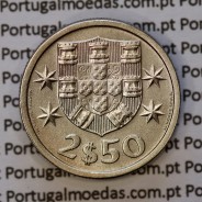2$50 escudos 1964  cuproníquel, 2 escudos e 50 centavos 1964 da República Portuguesa, (Bela), World Coins Portugal KM 590