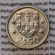 2$50 escudos 1965  cuproníquel, 2 escudos e 50 centavos 1965 da República Portuguesa, (Soberba), World Coins Portugal KM 590