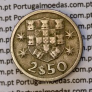 2$50 escudos 1965  cuproníquel, 2 escudos e 50 centavos 1965 da República Portuguesa, (BC), World Coins Portugal KM 590