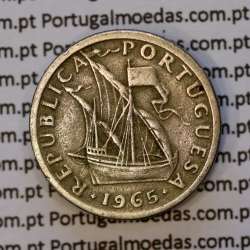 2$50 escudos 1965  cuproníquel, 2 escudos e 50 centavos 1965 da República Portuguesa, (BC), World Coins Portugal KM 590