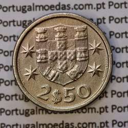 coin of 2-1/2 Escudos 1966, 2.50 Escudos 1966 Copper-Nickel Portuguese Republic, (XF), World Coins Portugal KM 590