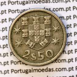 coin of 2-1/2 Escudos 1966, 2.50 Escudos 1966 Copper-Nickel Portuguese Republic, (F), World Coins Portugal KM 590