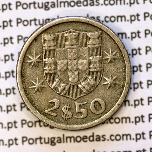 2$50 escudos 1966  cuproníquel, 2 escudos e 50 centavos 1966 da República Portuguesa, (BC), World Coins Portugal KM 590