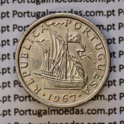 2$50 escudos 1967  cuproníquel, 2 escudos e 50 centavos 1967 da República Portuguesa, (Bela), World Coins Portugal KM 590