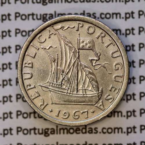 2$50 escudos 1967  cuproníquel, 2 escudos e 50 centavos 1967 da República Portuguesa, (Bela), World Coins Portugal KM 590