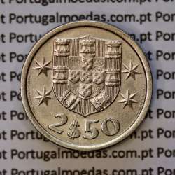 2$50 escudos 1967  cuproníquel, 2 escudos e 50 centavos 1967 da República Portuguesa, (Bela), World Coins Portugal KM 590