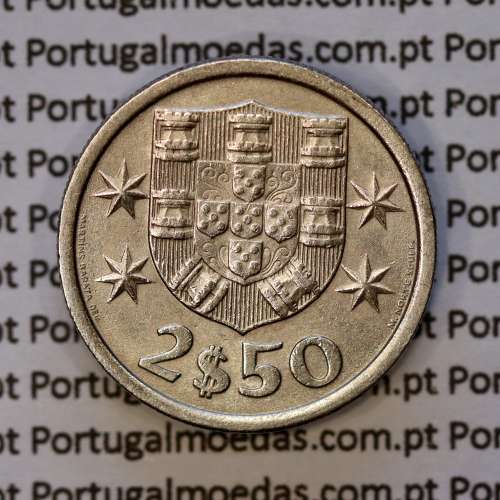 2$50 escudos 1967  cuproníquel, 2 escudos e 50 centavos 1967 da República Portuguesa, (Bela), World Coins Portugal KM 590