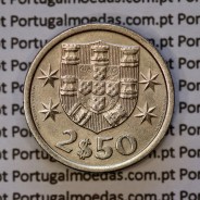 2$50 escudos 1967  cuproníquel, 2 escudos e 50 centavos 1967 da República Portuguesa, (Bela), World Coins Portugal KM 590