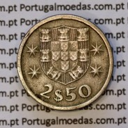 2$50 escudos 1967  cuproníquel, 2 escudos e 50 centavos 1967 da República Portuguesa, (BC), World Coins Portugal KM 590