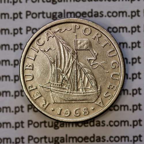 2$50 escudos 1968  cuproníquel, 2 escudos e 50 centavos 1968 da República Portuguesa, (Bela), World Coins Portugal KM 590