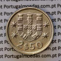 coin of 2-1/2 Escudos 1968, 2.50 Escudos 1968 Copper-Nickel Portuguese Republic, (XF), World Coins Portugal KM 590