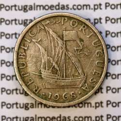 2$50 escudos 1968  cuproníquel, 2 escudos e 50 centavos 1968 da República Portuguesa, (BC), World Coins Portugal KM 590 2$50 escudos 1968  cuproníquel, 2 escudos e 50 centavos 1968 da República Portuguesa, (BC), World Coins Portugal KM 590