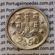 2$50 escudos 1971  cuproníquel, 2 escudos e 50 centavos 1971 da República Portuguesa, (Soberba), World Coins Portugal KM 590