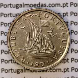 2$50 escudos 1971  cuproníquel, 2 escudos e 50 centavos 1971 da República Portuguesa, (Bela), World Coins Portugal KM 590