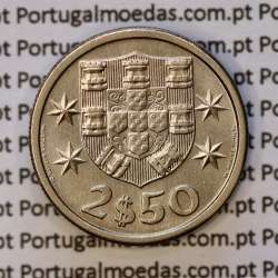 2$50 escudos 1971  cuproníquel, 2 escudos e 50 centavos 1971 da República Portuguesa, (Bela), World Coins Portugal KM 590