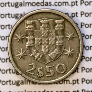 2$50 escudos 1971  cuproníquel, 2 escudos e 50 centavos 1971 da República Portuguesa, (MBC), World Coins Portugal KM 590