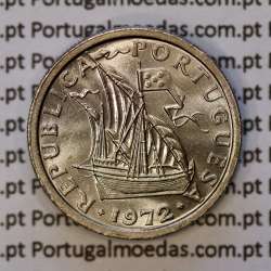 2$50 escudos 1972  cuproníquel, 2 escudos e 50 centavos 1972 da República Portuguesa, (Soberba), World Coins Portugal KM 590