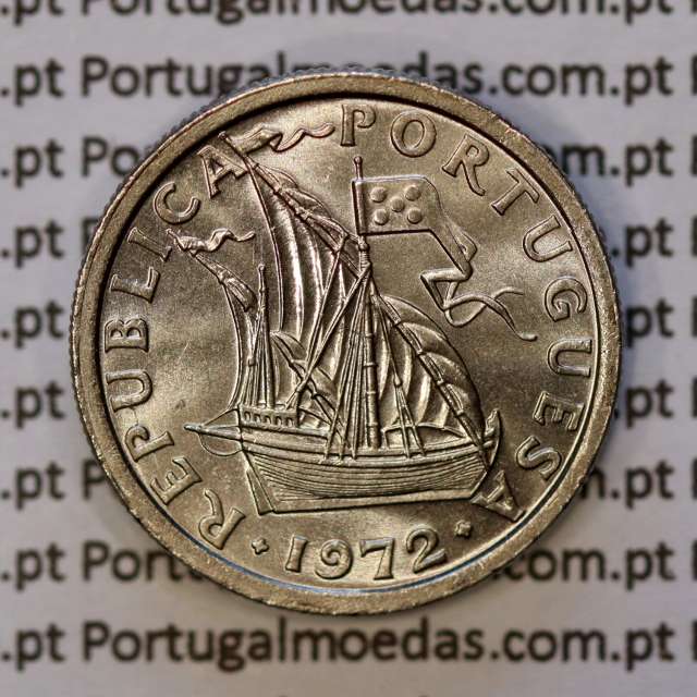 2$50 escudos 1972  cuproníquel, 2 escudos e 50 centavos 1972 da República Portuguesa, (Soberba), World Coins Portugal KM 590