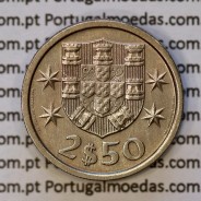 2$50 escudos 1972  cuproníquel, 2 escudos e 50 centavos 1972 da República Portuguesa, (Bela), World Coins Portugal KM 590