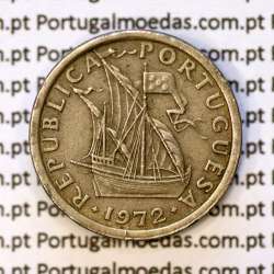 2$50 escudos 1972  cuproníquel, 2 escudos e 50 centavos 1972 da República Portuguesa, (MBC), World Coins Portugal KM 590