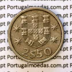 2$50 escudos 1973  cuproníquel, 2 escudos e 50 centavos 1973 da República Portuguesa, (MBC), World Coins Portugal KM 590 2$50 escudos 1973  cuproníquel, 2 escudos e 50 centavos 1973 da República Portuguesa, (MBC), World Coins Portugal KM 590