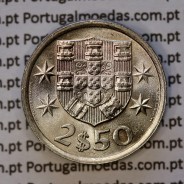 2$50 escudos 1978  cuproníquel, 2 escudos e 50 centavos 1978 da República Portuguesa, (Soberba), World Coins Portugal KM 590