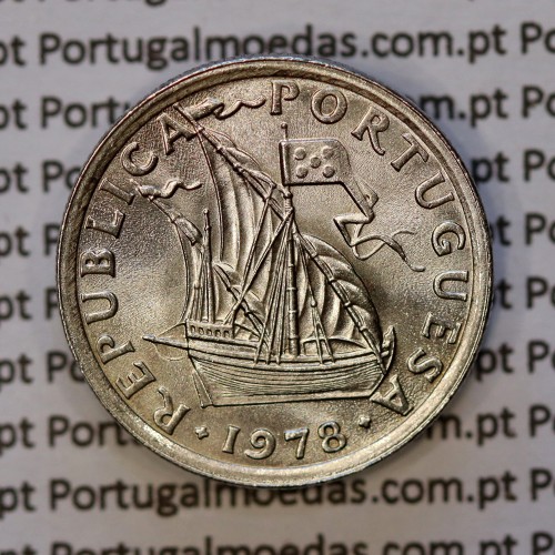 2$50 escudos 1978  cuproníquel, 2 escudos e 50 centavos 1978 da República Portuguesa, (Soberba), World Coins Portugal KM 590