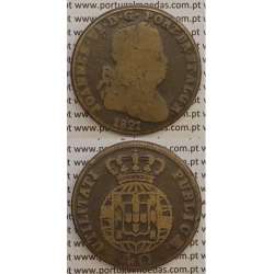 MOEDA PATACO (40 RÉIS) BRONZE 1821 (BC) LEGENDA SEPARADA MOEDA PATACO (40 RÉIS) BRONZE 1821 (BC) LEGENDA SEPARADA