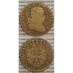 MOEDA PATACO (40 RÉIS) BRONZE 1821 (BC) LEGENDA SEPARADA MOEDA PATACO (40 RÉIS) BRONZE 1821 (BC) LEGENDA SEPARADA