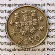 coin of 2-1/2 Escudos 1981, 2.50 Escudos 1981 Copper-Nickel Portuguese Republic, (VF), World Coins Portugal KM 590