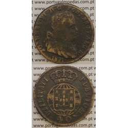 MOEDA PATACO (40 RÉIS) BRONZE 1821 (BC) LEGENDA SEPARADA MOEDA PATACO (40 RÉIS) BRONZE 1821 (BC) LEGENDA SEPARADA