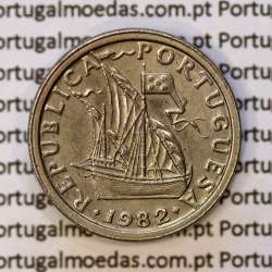 coin of 2-1/2 Escudos 1982, 2.50 Escudos 1982 Copper-Nickel Portuguese Republic, (VF+), World Coins Portugal KM 590