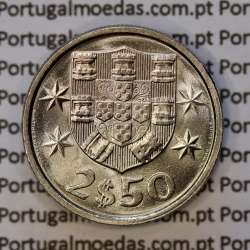 2$50 escudos 1983  cuproníquel, 2 escudos e 50 centavos 1983 da República Portuguesa, (Soberba), World Coins Portugal KM 590