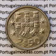 2$50 escudos 1983  cuproníquel, 2 escudos e 50 centavos 1983 da República Portuguesa, (MBC+), World Coins Portugal KM 590