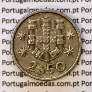 2$50 escudos 1984  cuproníquel, 2 escudos e 50 centavos 1984 da República Portuguesa, (MBC+), World Coins Portugal KM 590
