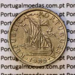 2$50 escudos 1985  cuproníquel algarismos da data finos, 2 escudos e 50 centavos 1985, (MBC+), World Coins Portugal KM 590