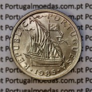 2$50 escudos 1985  cuproníquel algarismos da data largos, 2 escudos e 50 centavos 1985, (Soberba), World Coins Portugal KM 590
