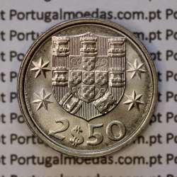 coin of 2-1/2 Escudos 1984, 2.50 Escudos 1984 Copper-Nickel Portuguese Republic, (BU/UNC), World Coins Portugal KM 590 coin of 2-1/2 Escudos 1984, 2.50 Escudos 1984 Copper-Nickel Portuguese Republic, (BU/UNC), World Coins Portugal KM 590