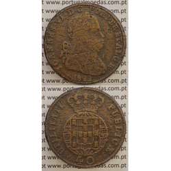 MOEDA PATACO (40 RÉIS) BRONZE 1822 (BC) LEGENDA SEPARADA