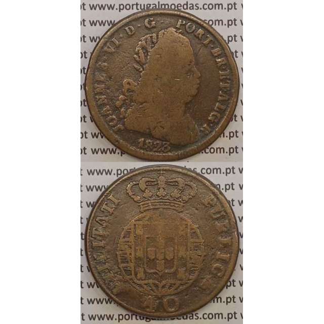 MOEDA PATACO (40 RÉIS) BRONZE 1823 (BC) LEGENDA SEPARADA / LETRAS MENORES