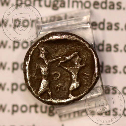 Ancient greeK coin, Sidon, Phoenicia, AR sixteenth shekel, Abdashtart I. 365-352 BC., (1/16 shekel), Sear 5940