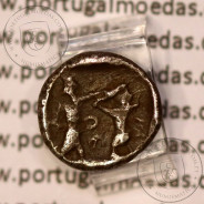 Sidon, Phoenicia, 1/16 Shekel em prata, reinado de Abdashtart I. 365-352 a.C., Sidon, Fenícia (Líbano), Sear 5940
