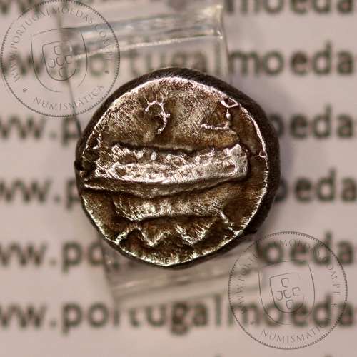 Sidon, Phoenicia, 1/16 Shekel em prata, reinado de Baalshillem II (Sakton) 401-365 a.C., Sidon, Fenícia (Líbano)