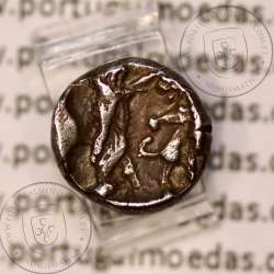 Ancient greeK coin, Sidon, Phoenicia, AR sixteenth shekel , Baalshillem II (Sakton) 401-365 BC., (1/16 shekel)
